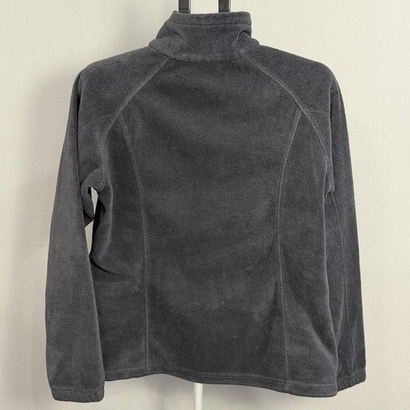 Columbia Jacket Womens Large Gray Fleece Full Zip Outdoors Hiking Warm - Picture 3 of 6